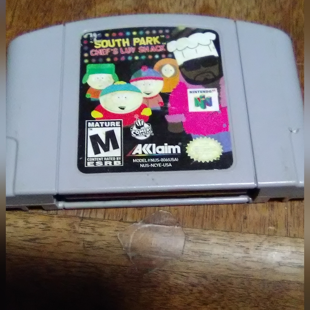 Nintendo 64  game SOUTH PARK Chefs LUV Shack